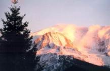 Le Mont-Blanc vu du chalet